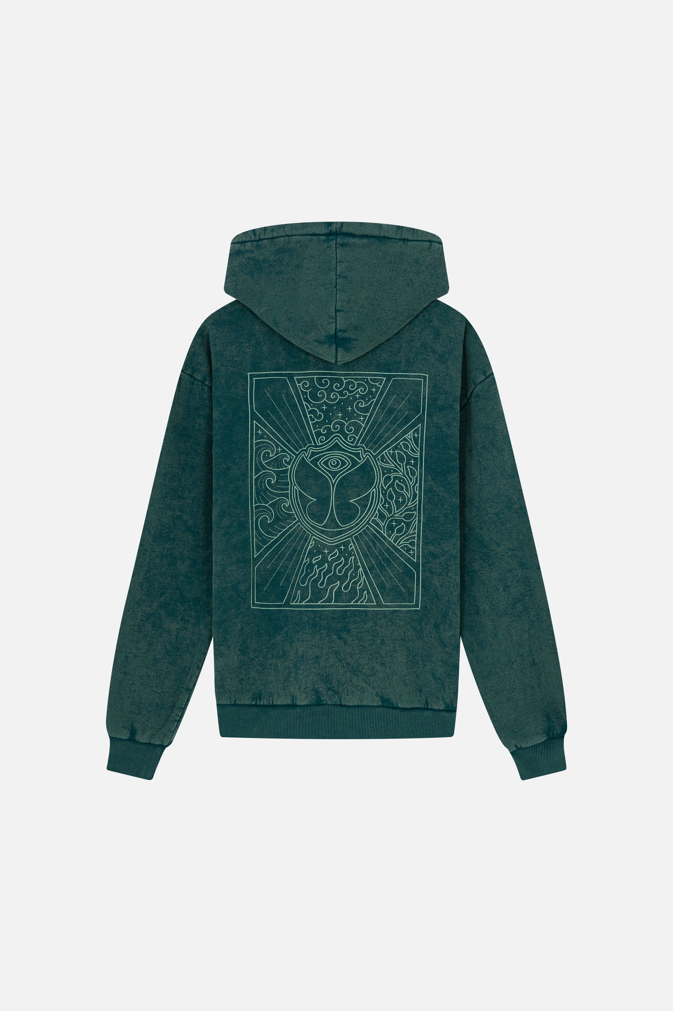 WASHED UNITY FLAG HOODIE - 1