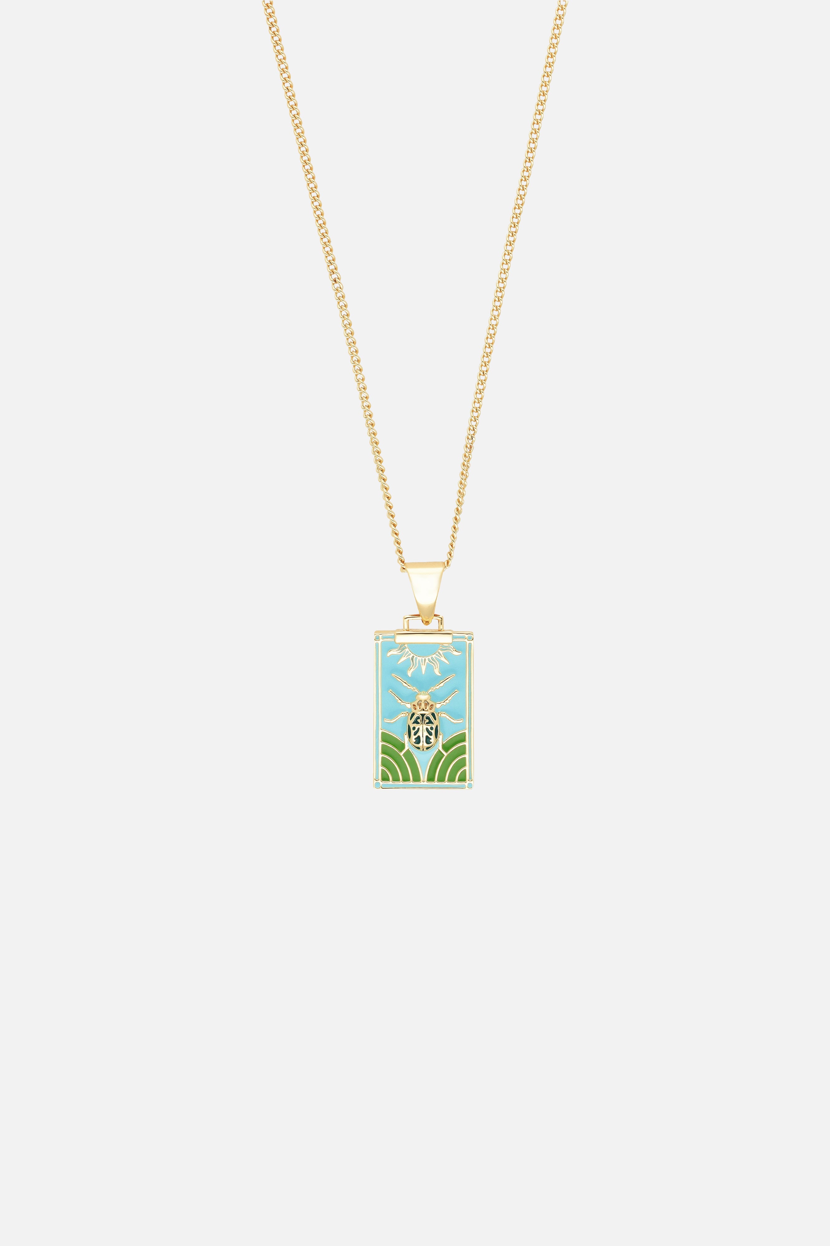 BEETLE PENDANT NECKLACE - 1