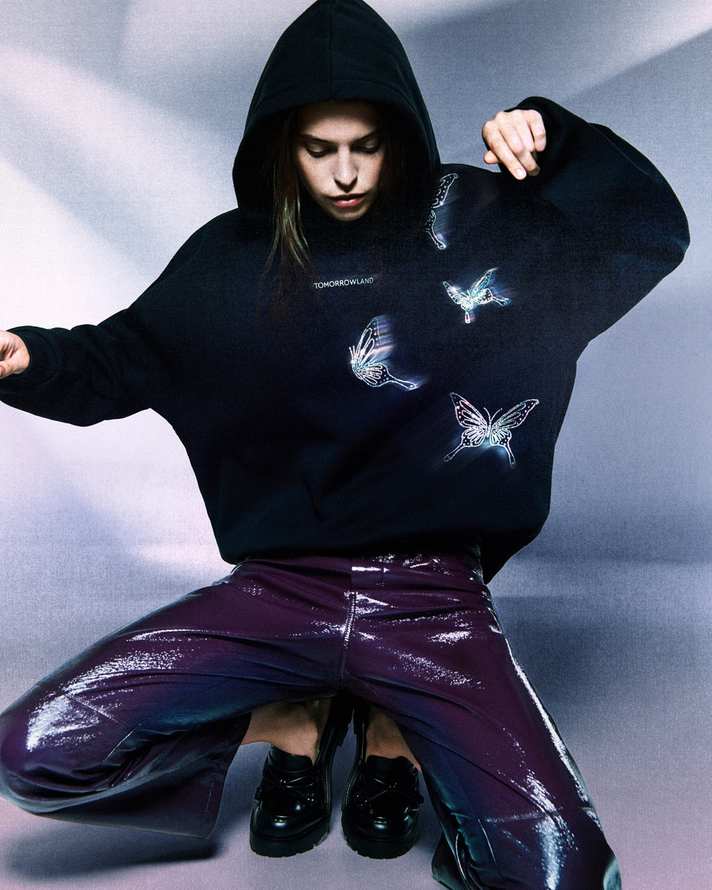 BUTTERFLY SPARKLE HOODIE WOMEN - 2