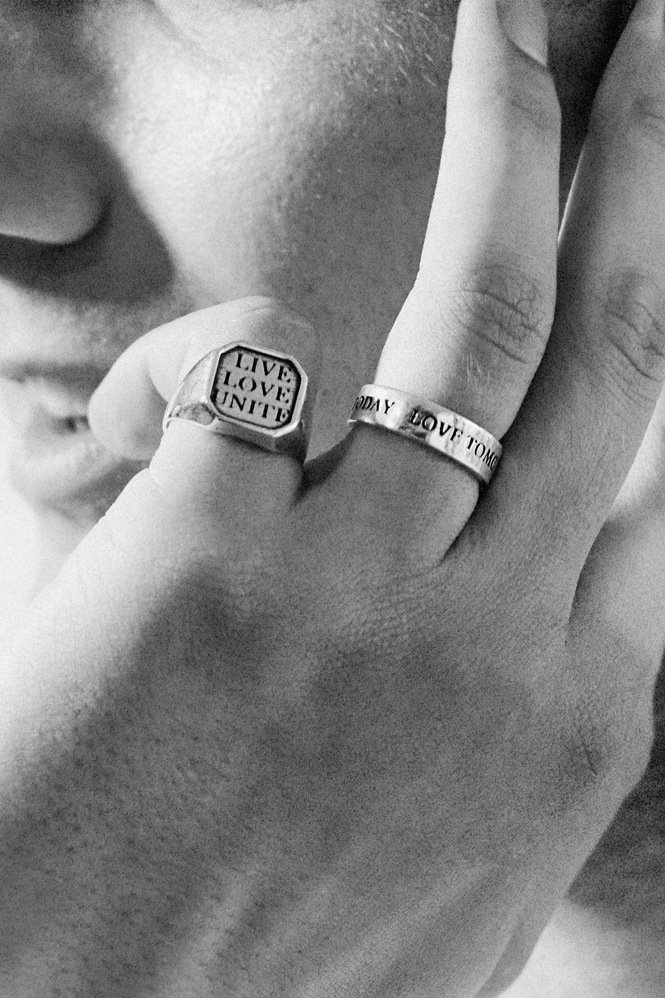 MINIMAL SLOGAN RING - 4